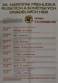 Hradec Králové, Krajské kulturní středisko, Impuls, Svitavy, Národní přehlídka ruských a sovětských divadelních her, 1984