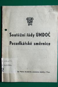 ÚMDOČ, Soutěžní řády a posudkářské směrnice