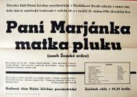 Havlíčkův Brod, PL, Paní Marjánka matka pluku - plakát, 1956