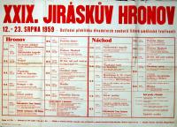 29.JH, programový plakát, 1959.