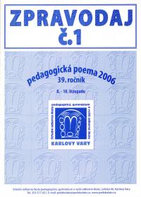 Karlovy Vary, 39. Pedagogická poema, zpravodaj, 2006, č. 1, titl. str.