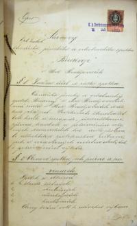 Moravské Budějovice, Budivoj, Spolkové stanovy, 1893