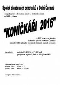 Dolní Čermná, Spolek divadelních ochotníků, Koníčkáři 2016 - plakát, 2016