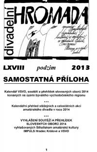 Divadelní HROMADA 2013, č. 68, příloha