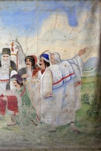 Ratiboř, sál hostince, detail opony, Přemysl Oráč, Rudolf Stibor, 1925