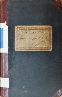 Nechanice, JDO Kolár / Sokol, Jednací protokol, 1896 - 1907