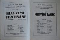 Pardubice, Spolek divadelních ochotníků, Korespondence, 1942