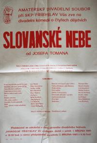 Přibyslav, SKP, Slovanské nebe - plakát, 1985
