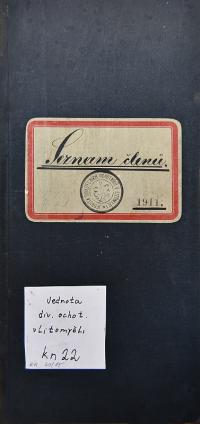 Litomyšl, Jednota divadelních ochotníků, Kniha seznam členů, 1911