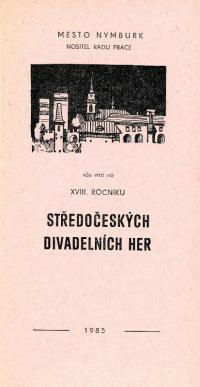 Nymburk, KP 18. SDH, programová brožura, 1985