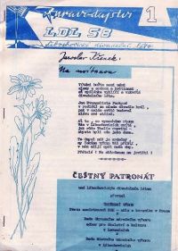 Libochovické divadelní léto 1958 - zpravodaj