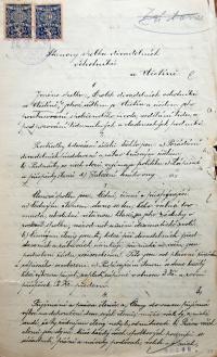 Vlčetín, Spolek divadelních ochotníků, spolkové stanovy, 1921