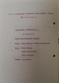 Svitavy, OP loutkářských souborů - program, 1984