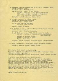Praha, LK SKKS, kurz div. režie a herectví, program absolv. představení 1980
