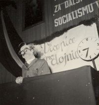 Aktiv smíšených uměleckých skupin 1956, vystoupení s.Háka