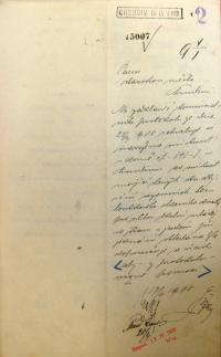 Chrudim, Okresní úřad, žádosti o povolení her a loutkových představení, 1908