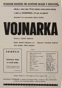 Děhylov, Osvětová beseda, Vojnarka - plakát, 1968