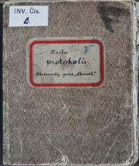 Pardubice, Akademikové, Kniha protokolů, 1888 - 1889
