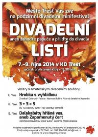 Třešť, Divadelní listí 2014 - plakát