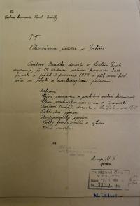 Široký Důl, Osvětová besídka, Valná hromada, 1939