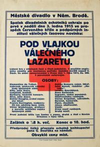 Havlíčkův Brod, SDO, Pod vlajkou válečného lazaretu - plakát, 1915