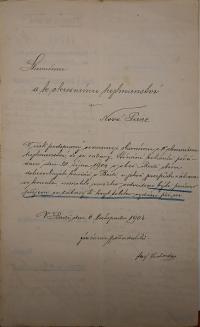 Brdo, SDO, Stínání kohouta, 1904
