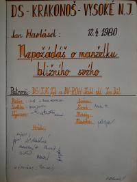 Josefův Důl, J. K. Tyl, spolková kronika, 1975 - 1997