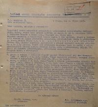 Pardubice, Spolek divadelních ochotníků, Korespondence, 1936