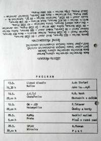 Žebrák, Národní přehlídka vesnických div. souborů, program, str. 2, 1970