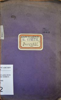 Hořice, JDO, Inventář, 1902