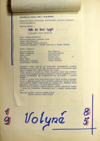 Chlumany, OÚ, Kronika divadelních ochotníků MNV a JZD 1978–1989