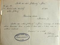 Jižná, Jablonský, oznámení o valné hromadě, 1934