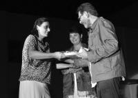 Milan Strotzer, Hana Nedvědová a Marcela Kollertová, slavnostní zakončení JH 2010