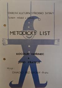 Svitavy, OKS, Metodický list - Kocour Vavřinec a jeho přátelé