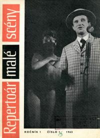 Repertoár malé scény, titulní strana, 1963/1