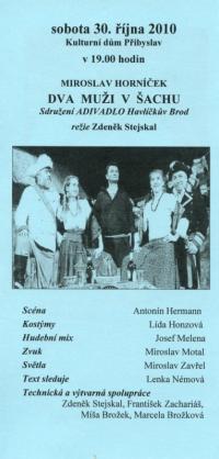 Přibyslav, Divadelní Přibyslav 2010 - program