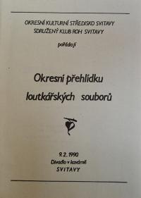 Svitavy, OKS, OP loutkářských souborů - program, 1990