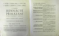 Třebíč, Sokolská scéna, Jedenácté přikázání - program, 1940