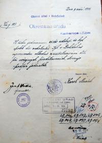 Bohdalín, Tyl,  zákaz vystupování dětí při inscenacích, 1934