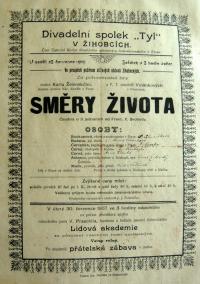 Žihobce, Tyl, Směry života - plakát, 1907