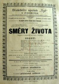 Žihobce, Tyl, Směry života - plakát, 1907