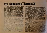 Mladá Vožice, 35 let loutkářství v Mladé Vožici, publikace 1964, Ota Bubeníček