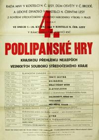 Kostelec nad Černými Lesy, 4. Podlipanské hry – plakát, 1961