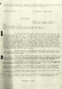 Pepa Máca, rozhodnutí o nasazení na nucené práce, 1950