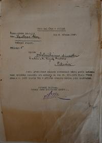 Vitiněves, SDO, Stanovy, 1940