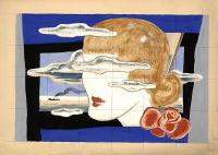 Praha, Komorní divadlo, FEUERSTEIN Bedřich návrh opony, 1932