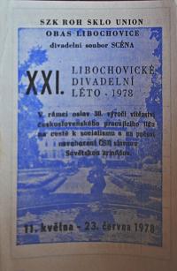 Libochovice, Libochovické divadelní léto - program, 1978