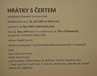 Lysá nad Labem, výstava DIVADLO JE PODIVUHODNÁ VĚC..., Hrátky s čertem, 1947, výstavní panel, 2018