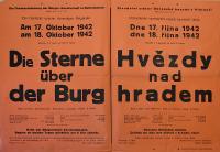 Přelouč, Besední ochotnické divadlo, Hvězdy nad hradem - plakát, 1942