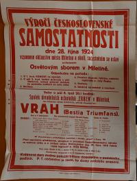 Miletín, Erben, Vrah - plakát, 1924